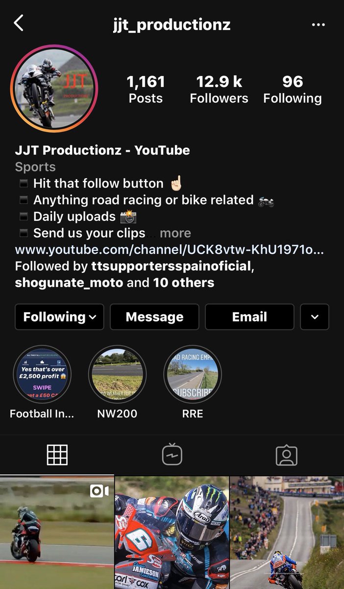 JJTProductionz's tweet photo. If anyone has any awesome road racing clips they want featured on Instagram or YouTube send me them in a private message 😃

Come check us out on Instagram &amp; join our awesome racing community 👍🏻 

#IOMTT #NW200 #UlsterGP #Roadracing #isleofmantt https://t.co/QSPCLL2zbv