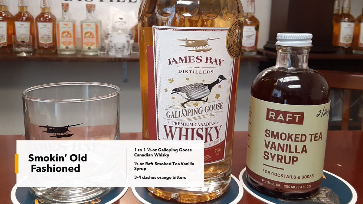On the bar today: #Smokin' #OldFashioned.  Noon-5pm, south end of #PaineField.  #Goldmedal #whisky,  <a href="/RAFTsyrups/">RAFT syrups</a> #orangebitters #dothisathome