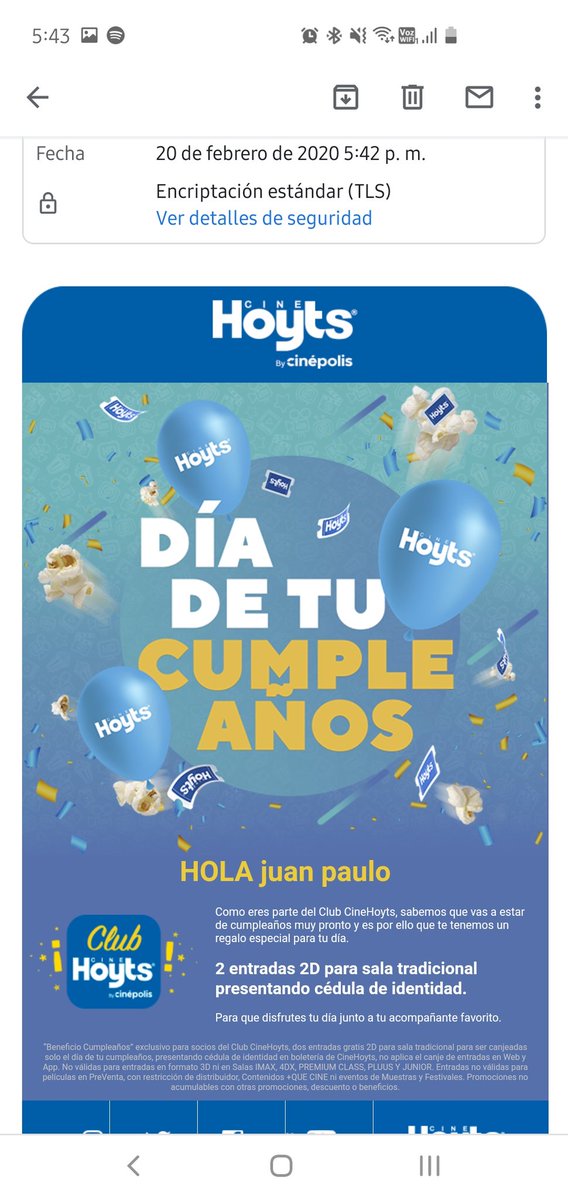 mad_uxd's tweet photo. @Cinepolis me regala una entrada doble para usar solo el día de mi cumpleaños. Me llega el día después #FML https://t.co/7QcOyeAFfK
