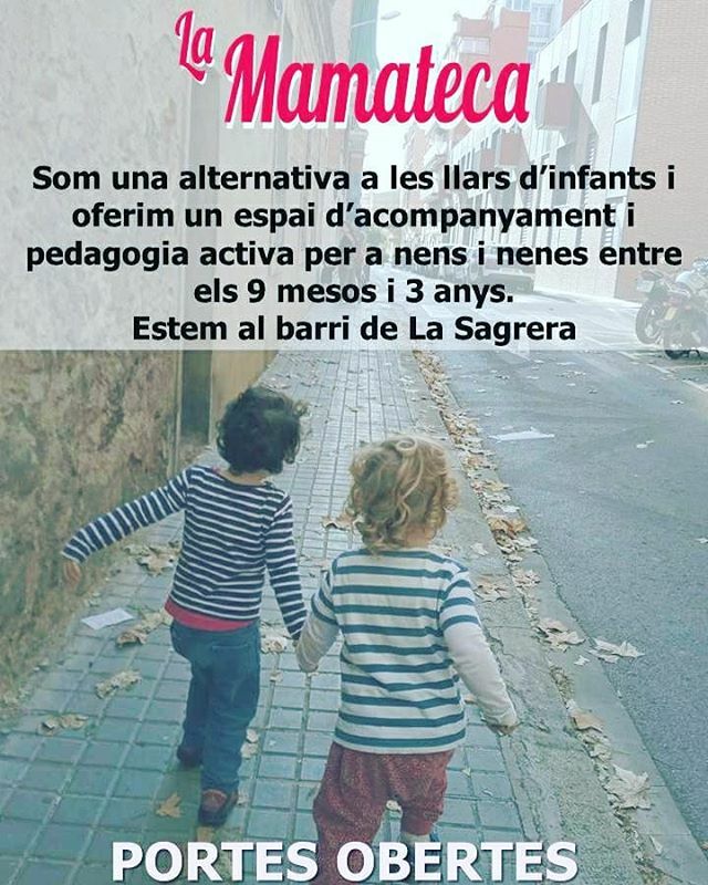 La_Mamateca's tweet photo. Familias, recordad las puertas abiertas de nuestro espacio de acompañamiento a la pequeña infancia para peques entre los 9 meses y 3 años. Con una ratio reducida de cinco peques por adulta. Estamos en La Sagrera.

Agradecemos confirmación de asistencia.
… https://t.co/CnuhrQmqIJ https://t.co/8AKgR3UGIr