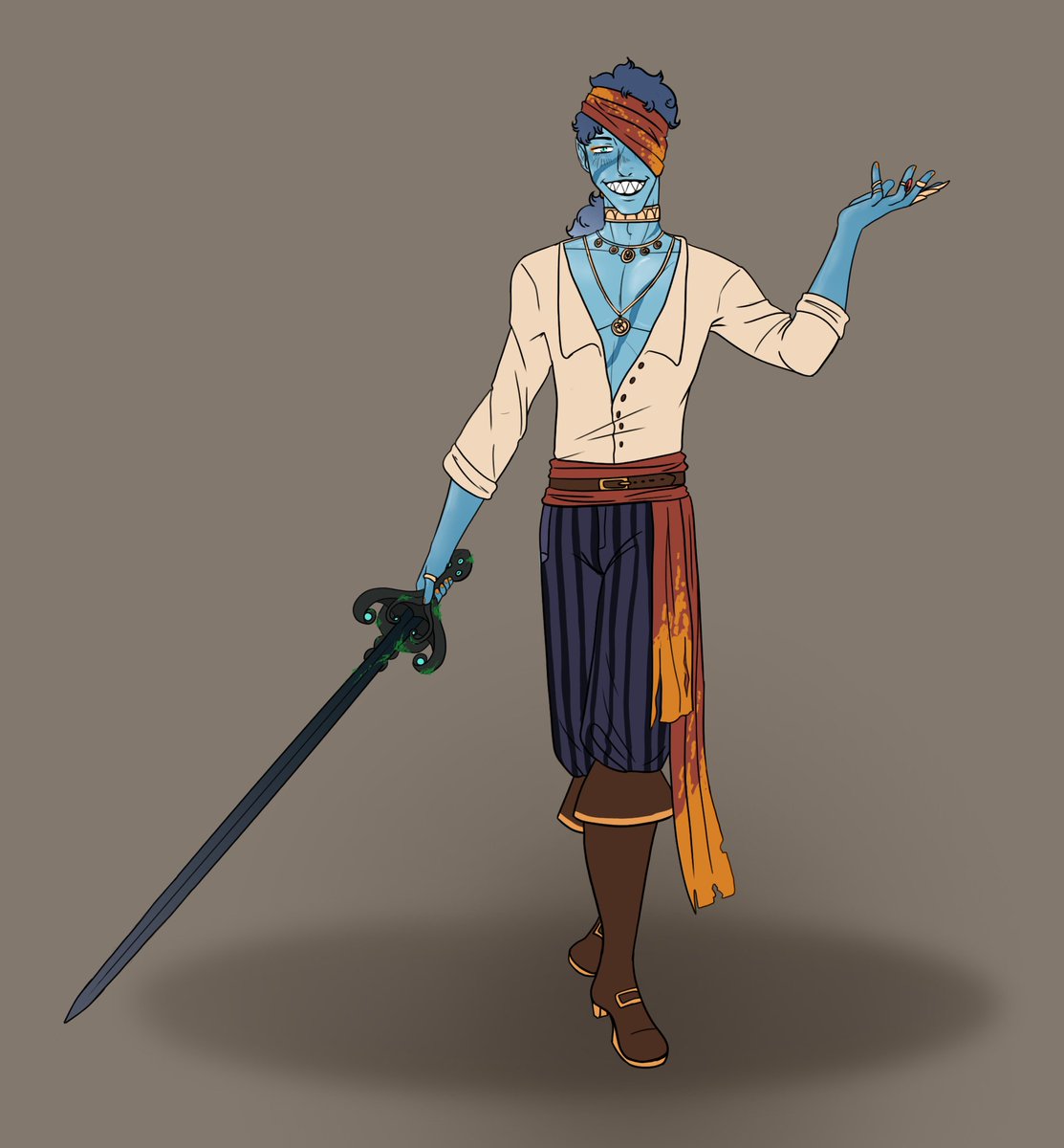 dserpentes's tweet photo. Here's also some of my D&amp;D character designs!

#aroawarenessweek #dungeonsanddragons #dnd #dnd5e #dnddesign #dndcharacters #humblewood #watergenasi #tiefling #jerbeen https://t.co/HXQOId3tVk