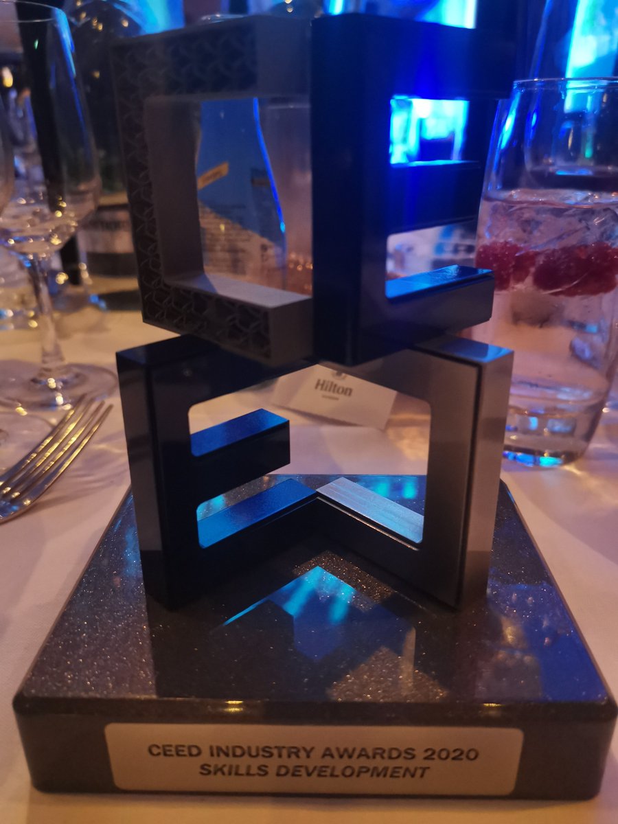 ktrnmce's tweet photo. We only went and won the Skills Development Award!! #CeedAwards20 https://t.co/vQbrzb17Lh