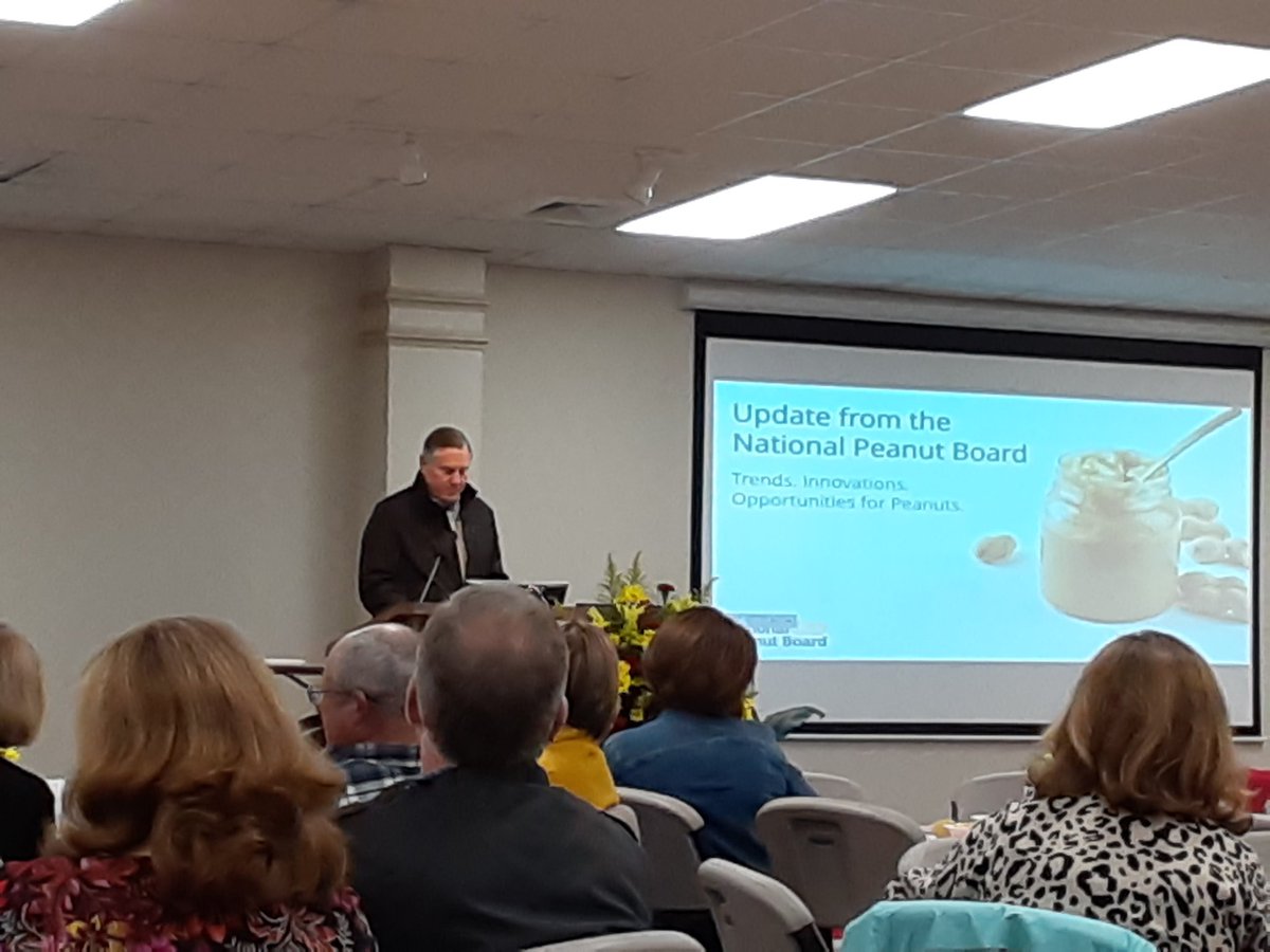 Attending the 45th Annual Membership Meeting of the Florida Peanut Producers Association tonight. Listening to Bob Parker from National Peanut Board.