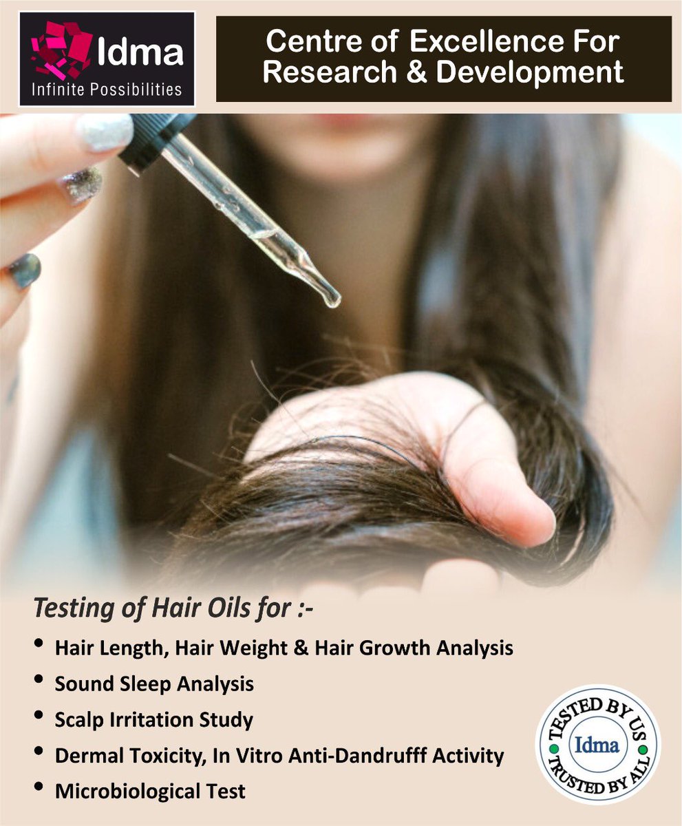 Our Centre for #Research & Development undertakes the #Testing & Evaluation  of  #Hair #Oils for various parameters including #HairGrowth Analysis 

#hairoil #hairoils #hairserum #scalp #scalpmassage #tricologia #hairloss #hairlength #dandruff #dandrufftreatment #microbiology