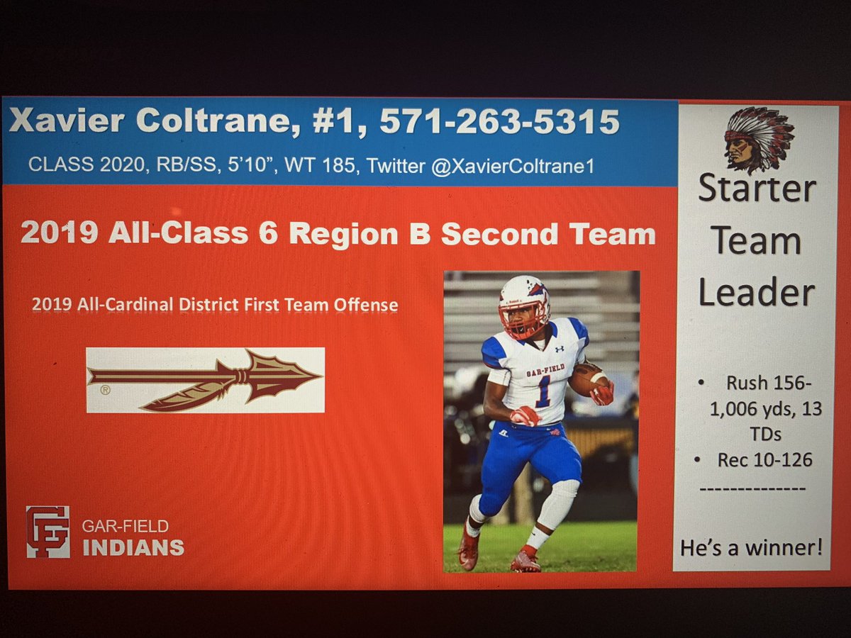 SchoolGarfield's tweet photo. @CoachRSpence https://t.co/jplvzhZAfs Xavier is a hard runner, true athlete, Kr and Ss, plays every down like it’s his last down. He is a sleeper, find the gold @XavierColtrane1 https://t.co/fLuVhKuVpM