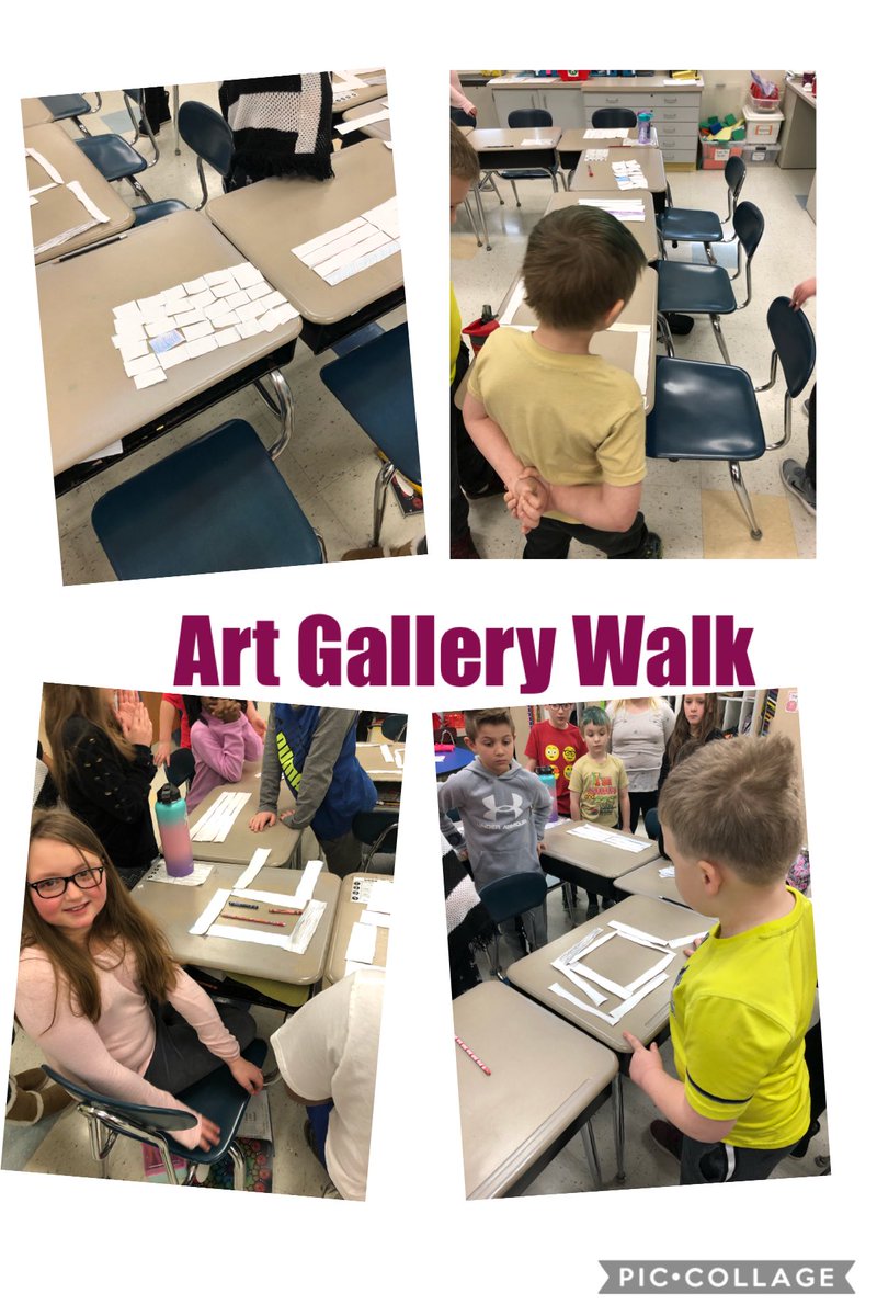 DenylleP's tweet photo. ⁦@RinggoldSouth⁩  We took a whole and partitioned into pieces, then made an art design with the pieces.  My kiddos took an art gallery walk and identified the shaded and unshaded parts!  FunMath! https://t.co/uluj6bk3Zt