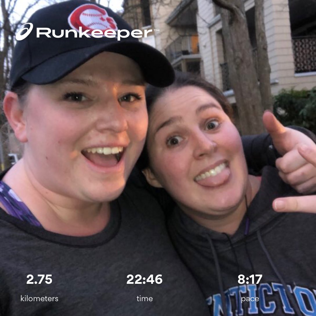 BlueJayGal's tweet photo. Screw you, sore legs! We did almost 5 minutes more straight jogging than yesterday! #yogging #werunning https://t.co/Z3Fj1rSCBB