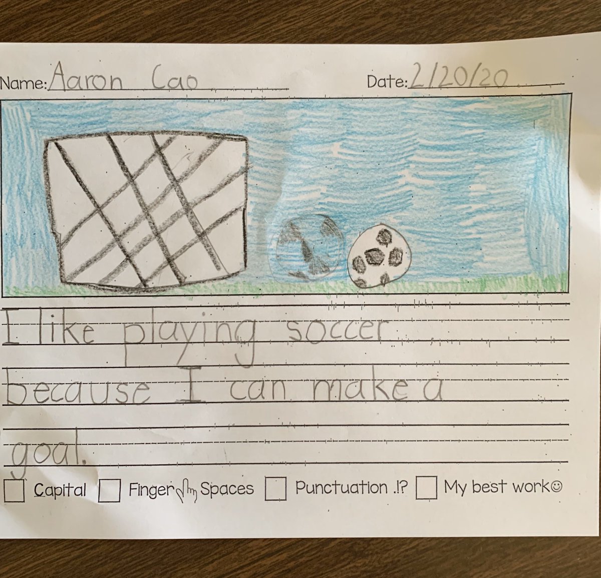 Kindergarten students in Mrs. Zaragoza’s class <a href="/MeairsWSD/">Meairs Elementary</a> did a great job stating and writing their opinions to describe what they like best.