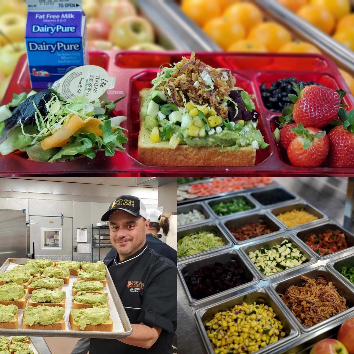 SchoolFoodRocks's tweet image. The Avocado Toast Bar in school foodservice is now a reality