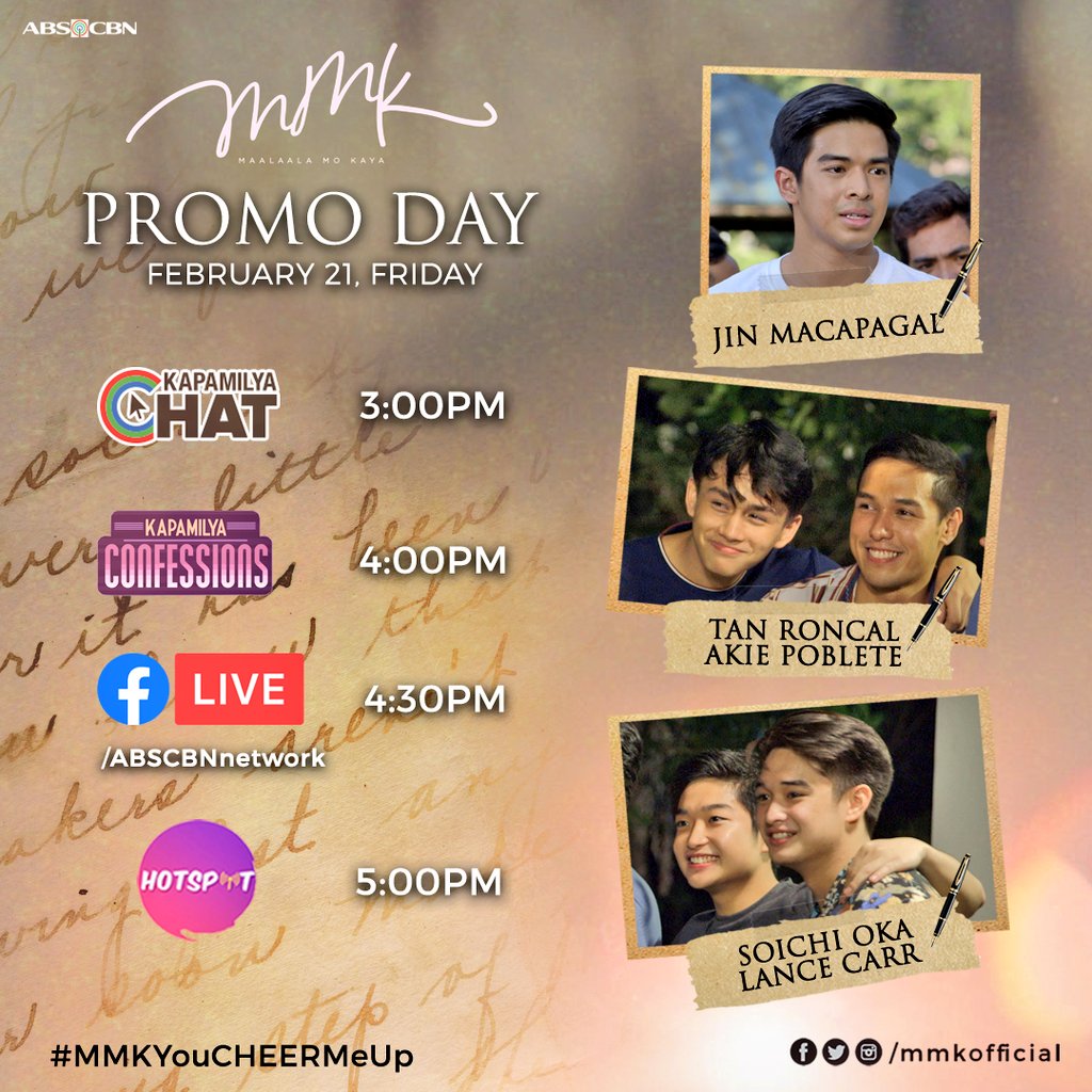 _thebjshow's tweet photo. HAPPENING TODAY! #MMKYouCHEERMeUp https://t.co/DX8eTtWHnj