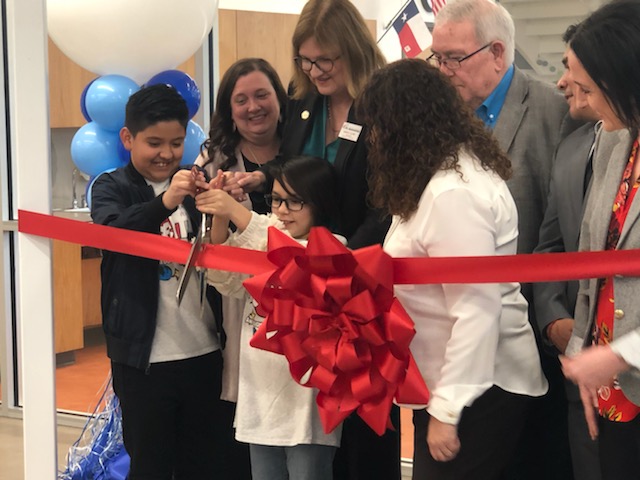 LacyDede's tweet photo. Ribbon cutting ceremony at McLaughlin Strickland was a success! Thank you to our STEMbassadors, our  parents and community members and our fabulous staff. https://t.co/9pA0IDm9jw