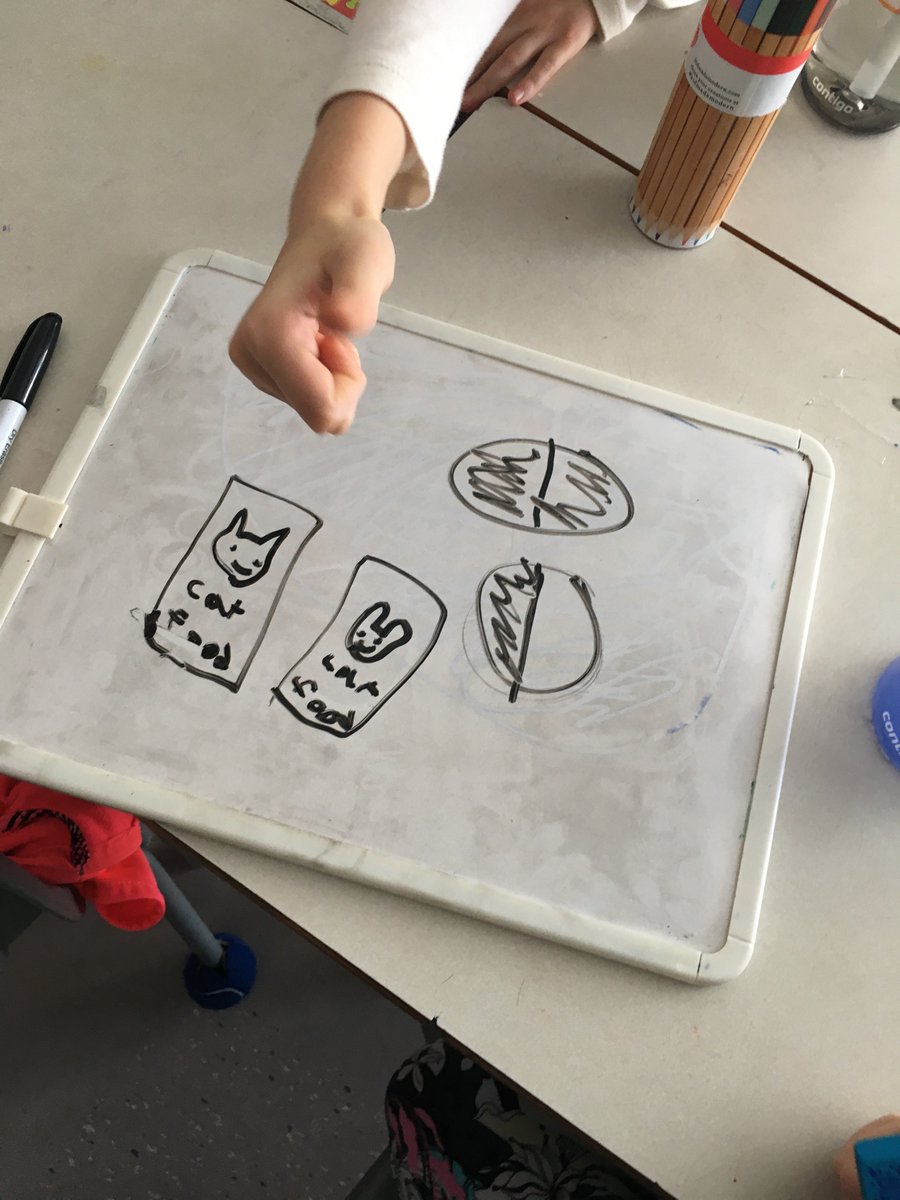 ellengvo's tweet image. My student created a group math challenge for our class today. She saw fractions at home when she was giving food to her cats. What a great question! How many cans of cat food does she feed her cats?  🐱 #mathisfun #fractiontalks