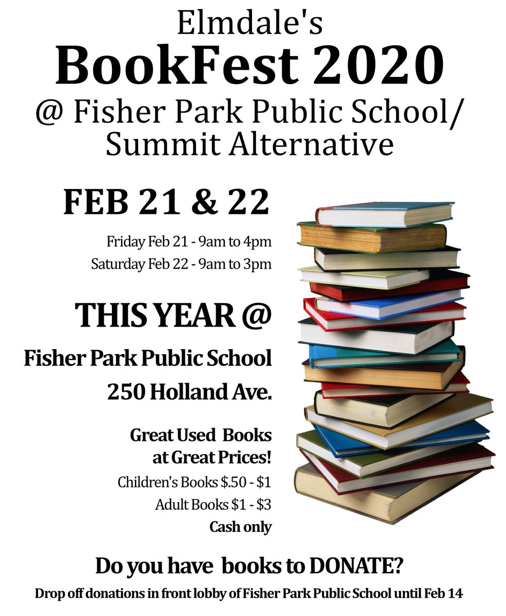 ElmdaleCouncil's tweet photo. Elmdale's BookFest starts tomorrow! 9am-4pm Friday and 9am-3pm Saturday @ 250 Holland Ave. We love seeing local representatives supporting literacy and browsing books alongside students and community. Hope to see you there @JimWatsonOttawa, @JLeiper, @cathmckenna, @JoelHardenONDP https://t.co/RqrUof2nCc
