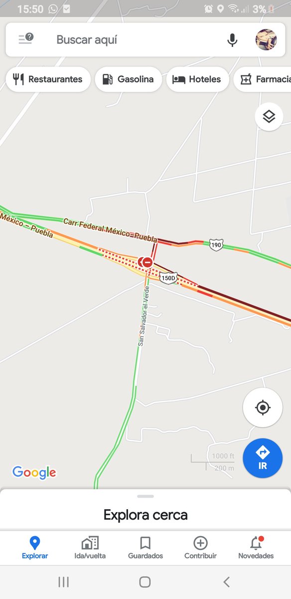 emmanuelARGO's tweet photo. @CAPUFE Y a la altura de Santa Rita Tlahuapan? Hay paso? Por la entrada a El Verde https://t.co/SDvRNbkpGj
