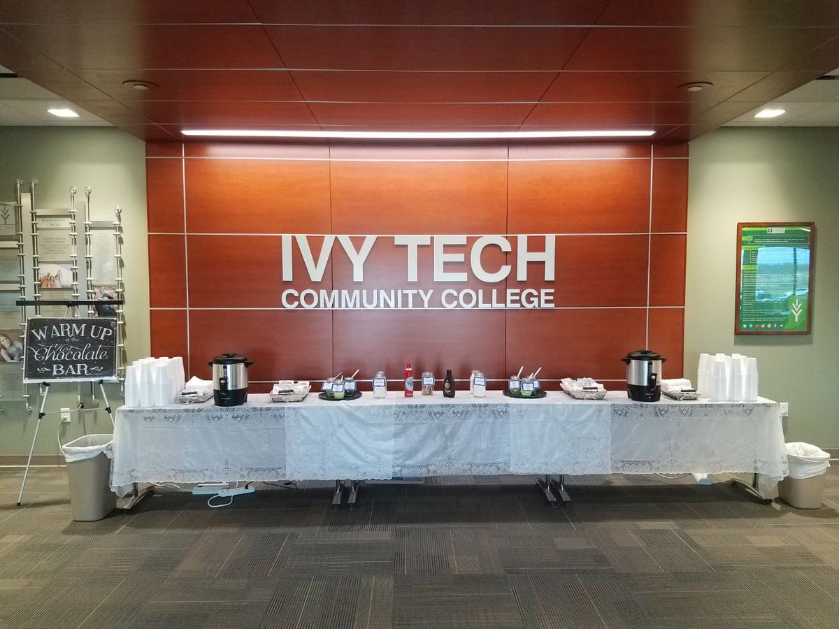 IvyLburgBville's tweet photo. Batesville Campus has an awesome hot chocolate bar today! Stop by to warm up before/after class! ☕️ https://t.co/Trr6uooLTN