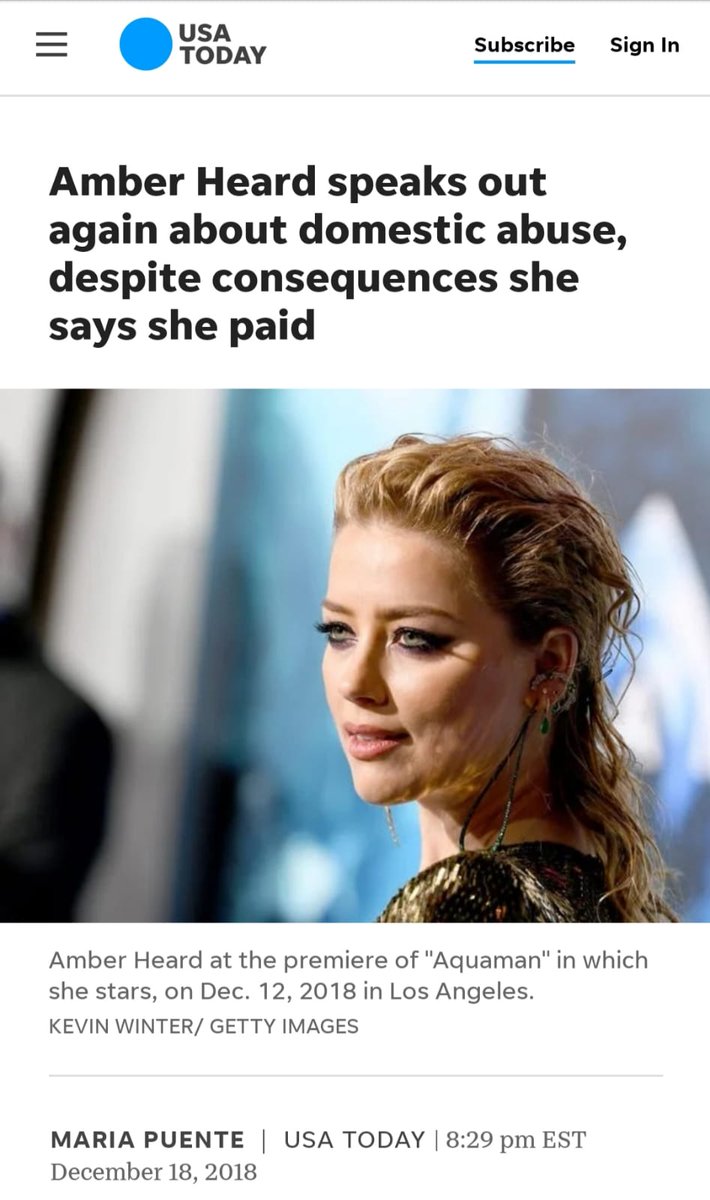 Forget that every publication/media outlet reporting on her self-written WaPo article knew it was about Johnny, and said as much. The intent of her article was & is obvious. But let's look at some sequences of events anyway.