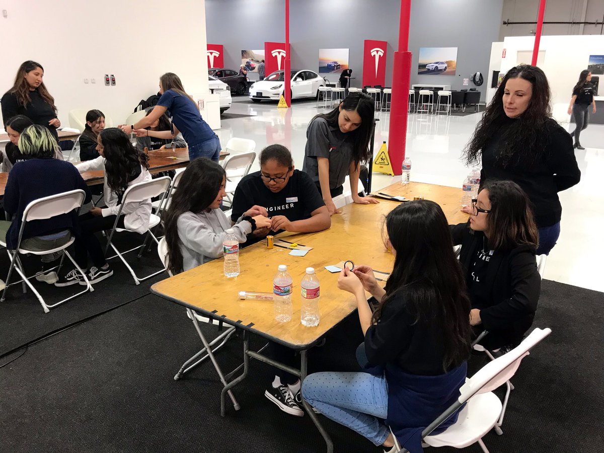 TonySciarra's tweet photo. Thank you @AsmCottie for your support of the girls of @ScholarshipPrep who explored the amazing opportunities and engineering that @Tesla has to offer while hosting Introduce a Girl to Engineering day at our amazing Delivery Center! #IGTE2020 #TheFutureIsFemale https://t.co/27HIU0Od1y