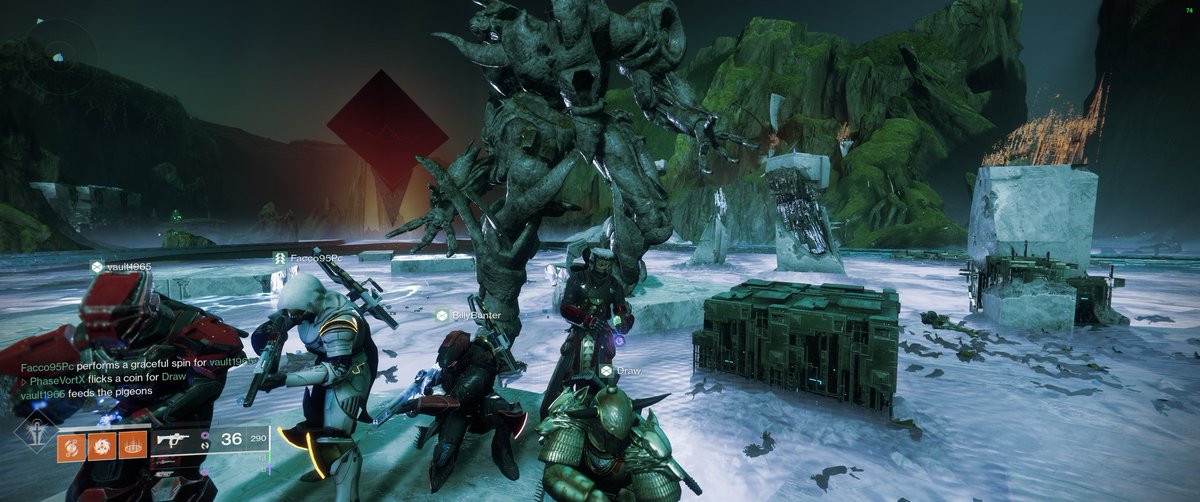Fighting13th's tweet photo. The #fighting13th Pathfinders posing for an awesome screenshot #Destiny2 https://t.co/YJQv9GcYqy
