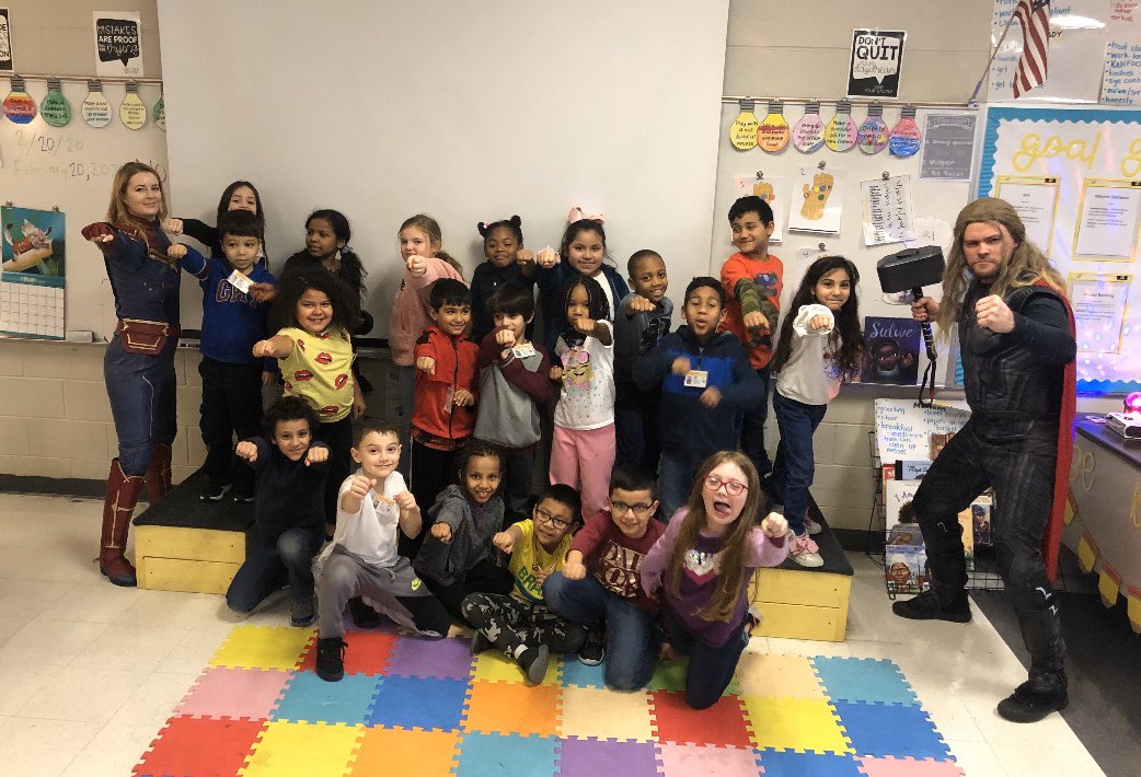 DejaynesS's tweet image. Captain Marvel and Thor stopped by #LavergneLake to see if these 2nd grade engineers used what they had learned about lift, thrust, drag, and gravity to design the best plane for the Avengers. #finaltask #forcesofmotion @LLE_Little_Hawk