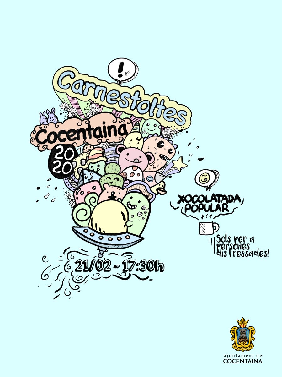 📢 L'Ajuntament de #Cocentaina et convida a la gran desfilada de Carnestoltes que tindrà lloc aquesta vesprada pel Passeig del Comtat fins a arribar a la Plaça del Pla. Vos esperem !!!