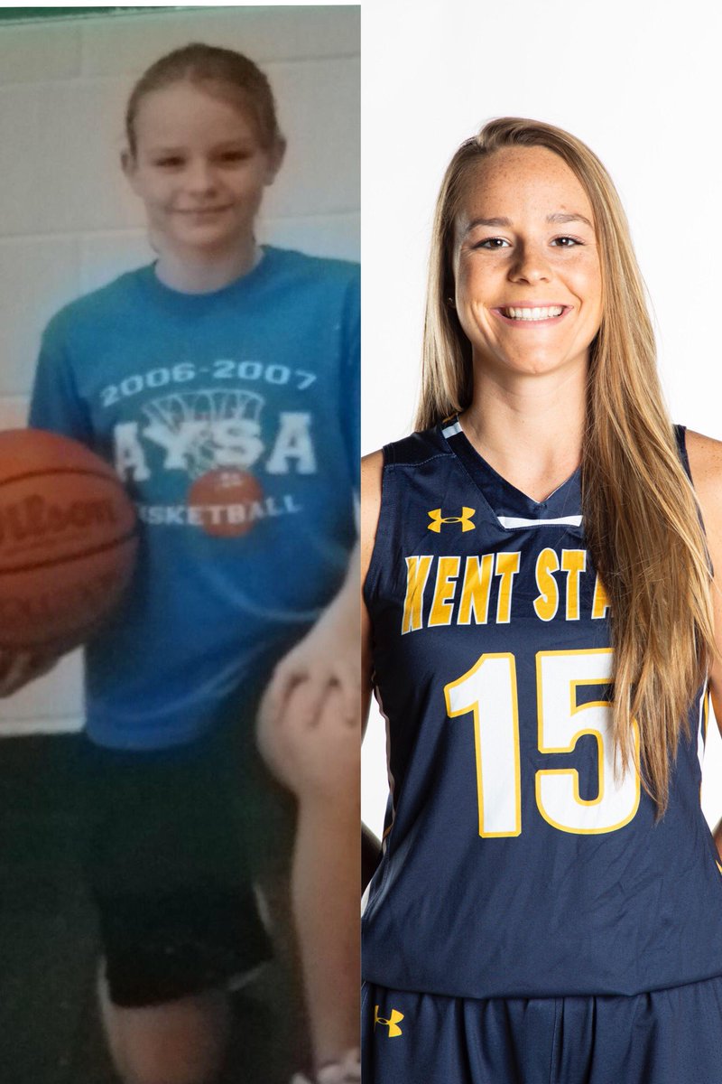KentStWBB's tweet photo. They grow up so fast 🥺 These 3️⃣ have given us so much over the years and we want to celebrate them! Join us at 1pm on Saturday vs Miami OH in The MACC as we celebrate our seniors 💙⚡️ https://t.co/wzMcCNSXkd