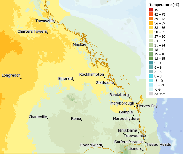 BOM_Qld's tweet photo. ⌚Time to rug up! Some welcome relief from the 🌡️ #heat 🌡️ this weekend in #SouthernQld. Temperature forecasts between 25-30°C, 2 -7°C below average on Sunday.
Forecasts: https://t.co/ZIMQ3QyWkE https://t.co/mxeNgw5lbT