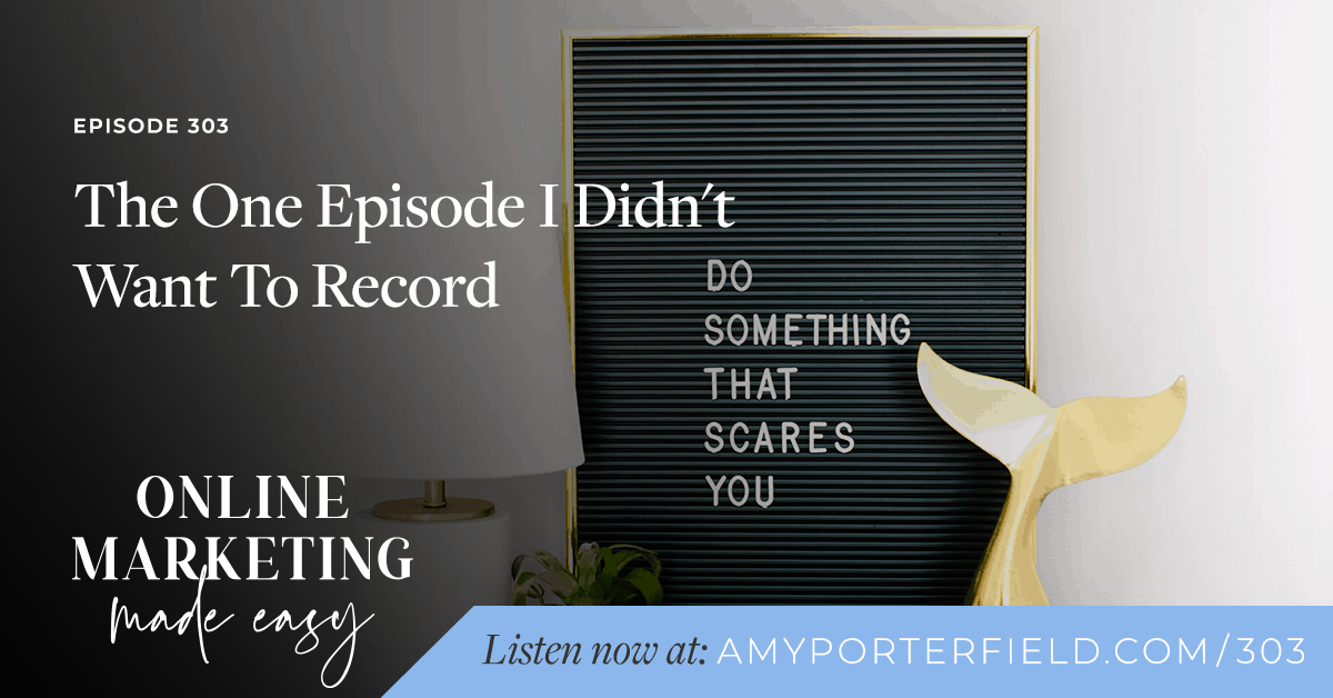 ValuedVoiceLV's tweet image. #303: The One Episode I Didn’t Want to Record dlvr.it/RQRSQ6 #BusinessMindset #amyporterfield @AmyPorterfield