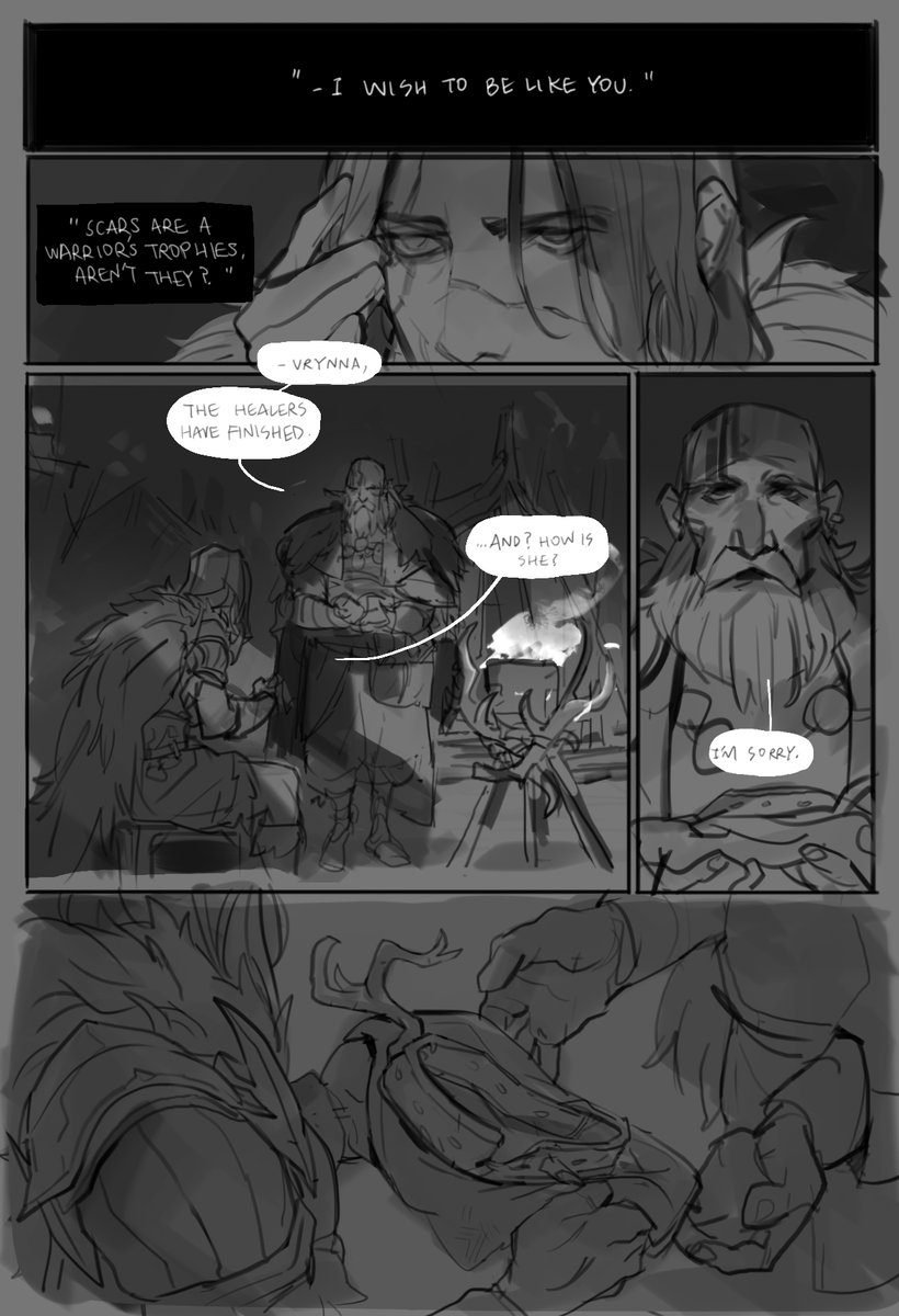 a small piece on Vrynna... her voiceline interactions w/ the little reaver stuck with me