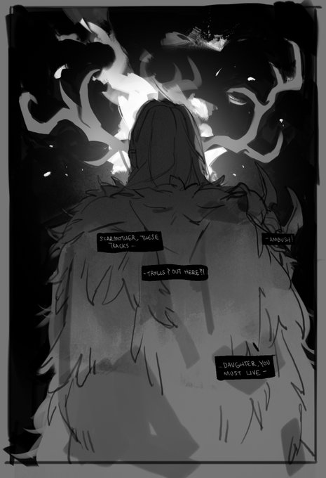 a small piece on Vrynna... her voiceline interactions w/ the little reaver stuck with me 