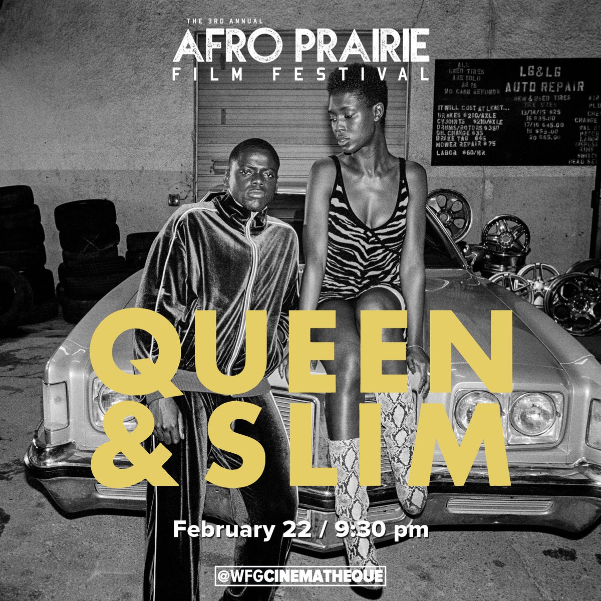 WFGCinematheque's tweet photo. Saturday evening @afroprairieff features a 35mm screening of Winston Moxam’s BARBARA JAMES with a special tribute to Gerry Atwell, the critically acclaimed LES MISÉRABLES, and the gripping fugitive story QUEEN &amp; SLIM.
 
https://t.co/YQt4nIy7L3 https://t.co/jASClLE9eW