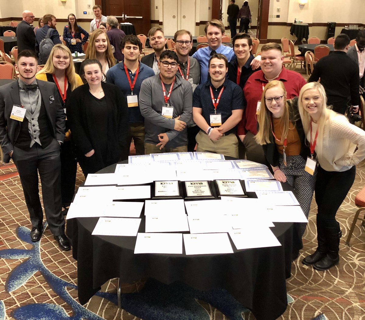 BuenaVistaUniv's tweet photo. Huge honors for #BVU digital media from the Iowa College Media Association. Our students earn a whopping 33 awards, and @AndreaFrantz221 honored with the prestigious John Eighmey Service Award! https://t.co/AxH4bJne8x #BeaversBuild #DIGIProud https://t.co/QQq6DZAIzu