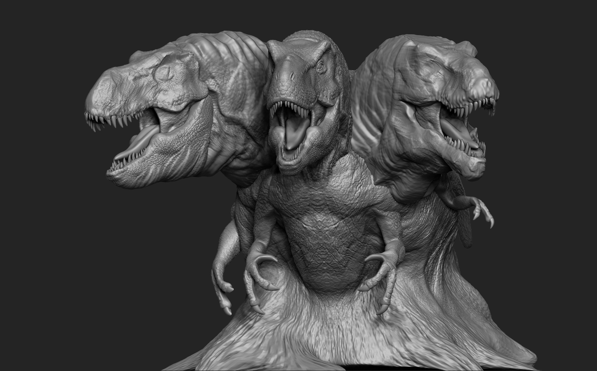 vankev's tweet photo. #jurassicparkchaoseffect #chaoseffect #doomsdayrex #doomsday #tyrannosaurusrex #tyrannosaure #saurishia #tyrannosauridae #jurassicpark #jurassicworld #hybrid #hybrids #characterdesign #creaturedesign #3dmodel #jwfallenkingdom #zbrush #pixologic #paleoart #dinosaur #dinosaurs https://t.co/IctpVTa5FS