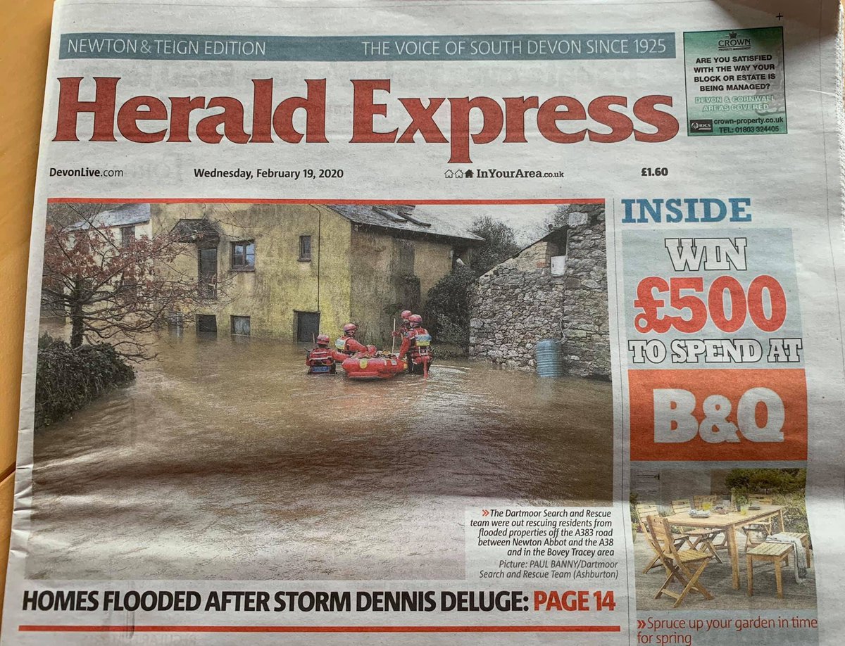 Dartmoor Rescue (@dartmoor_srta) on Twitter photo Not often we make the front page! <a href="/TQHeraldExpress/">Herald Express</a> As a charitable organisation we rely on your support, why not sign to #seamoorlotto to support us & a chance to win big seamoorlotto.co.uk/support/dartmo… #dsrtashburton #searchandrescue #fundraising Not often we make the front page! <a href="/TQHeraldExpress/">Herald Express</a> As a charitable organisation we rely on your support, why not sign to #seamoorlotto to support us & a chance to win big seamoorlotto.co.uk/support/dartmo… #dsrtashburton #searchandrescue #fundraising