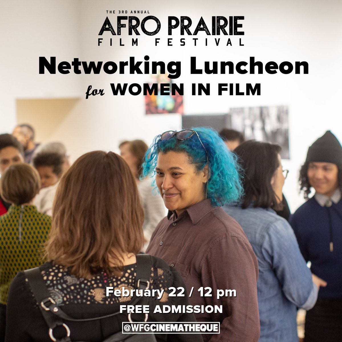 WFGCinematheque's tweet photo. Early Saturday @afroprairieff features a free Networking Luncheon for Women in Film, Winnipeg filmmaker Bisong Taiwo’s TIME SLEEPER, and the new doc MILES DAVIS: BIRTH OF THE COOL.
https://t.co/YQt4nIy7L3 https://t.co/9Qw7LsPXa7