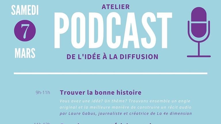 PodcastNewsFr's tweet photo. Atelier Podcast: de l’idée à la diffusion à Genève le samedi 7 mars.

Fondée en 2018, l’association Reportage a pour but d’aider à la création, à la production et à la diffusion d’oeuvres documentaires en lien avec la Suisse.

https://t.co/4RF68AIuZL https://t.co/a4DBTfT2aO
