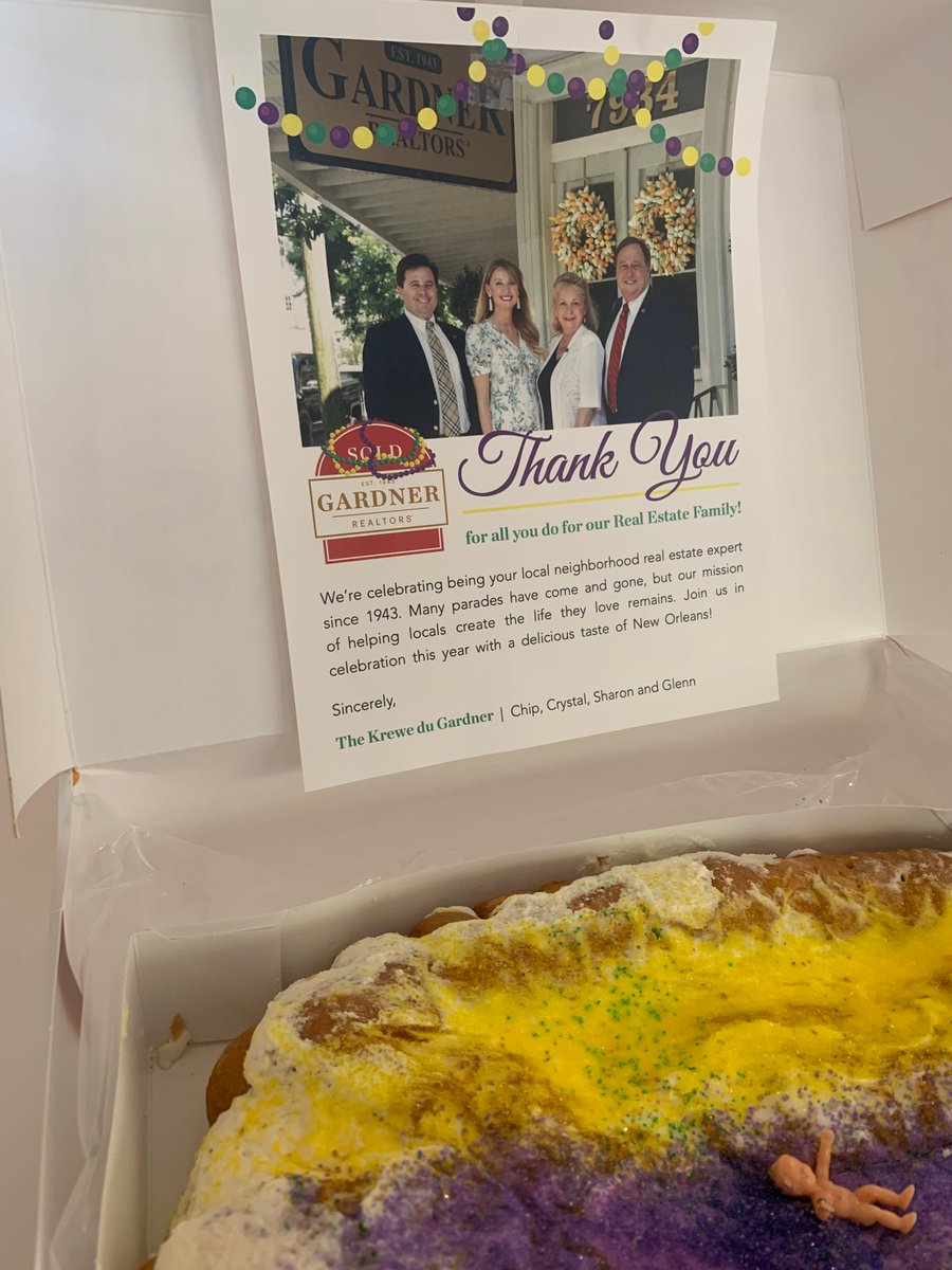 Thank you to our friends at <a href="/GardnerRealtors/">GARDNER, REALTORS</a> for the delicious surprise! 😊