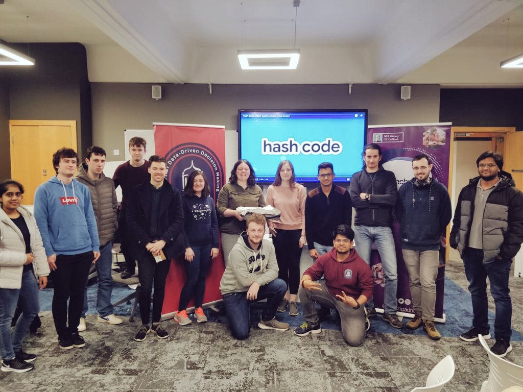 basocnuig's tweet image. Congratulations to the Top 3 teams from #googlehashcode at @nuigalway , Big thank you to all our partners for the event, @GdgGalway @Google @basocnuig @LaunchPadNUIG @NUIGCairnes
#googlehashcode2020
#gdggalway
#businessanalytics
#nuig
