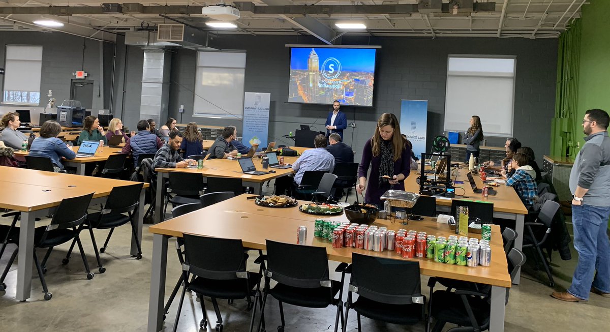 AndreJBoulais's tweet image. Fantastic turnout for our @SourceConIndy #hackathon Thank you @Indiana_IoT in @FishersIN for hosting! Amazing venue and the #tech here is a #mustsee #ThursdayThoughts #sourcing #recruiting