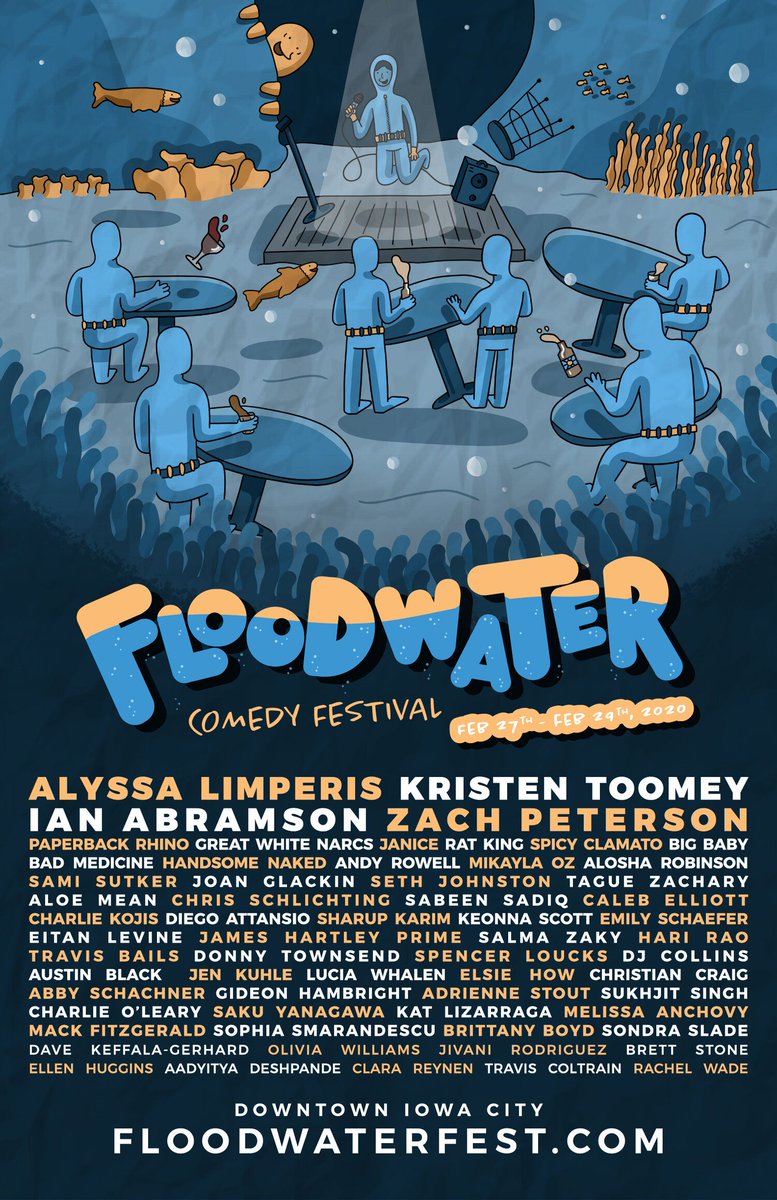 BadMedicineDC's tweet photo. Next Thursday we'll be headed to #owaCity for the @FloodwaterFest! #comedyfestival #sketchcomedy https://t.co/DNqaSTPEuI https://t.co/GVLKDGkkRB