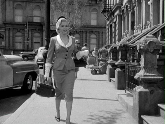 Marilyn plays another decorative role, Roberta Stevens, in the movie Love Nest 1951