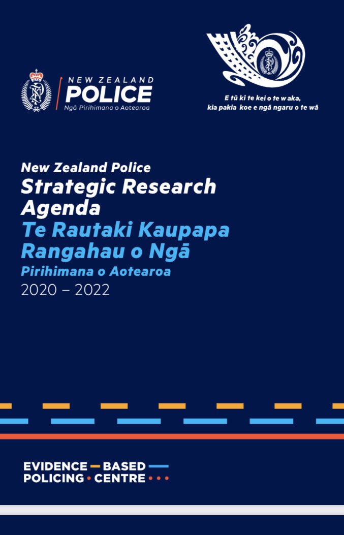 Exciting news from <a href="/nzpolice/">New Zealand Police</a> <a href="/EBPC_NZ/">Evidence-Based Policing Centre</a> - today sees the launch of our Strategic Research Agenda #SRA - this highlights priority research areas for <a href="/nzpolice/">New Zealand Police</a> so we understand what works, what doesn’t and what looks promising to keep our communities safer police.govt.nz/sites/default/…