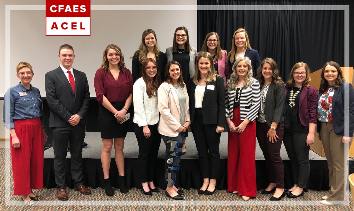 ACELatOSU's tweet photo. We have one very busy student organization.

@OSU_ACT staffed the @OhioFFA ag comm CDE on Saturday, hosted NYP on Tuesday and had their general business meeting on Wednesday. https://t.co/jfZQjzS1e4