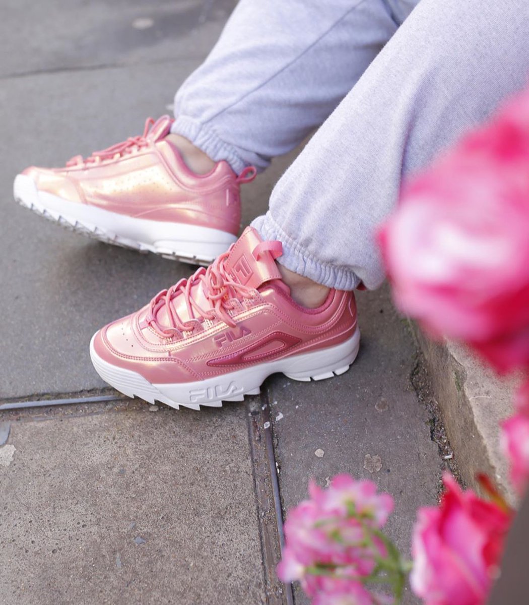 fila disruptor 2 glossy pink