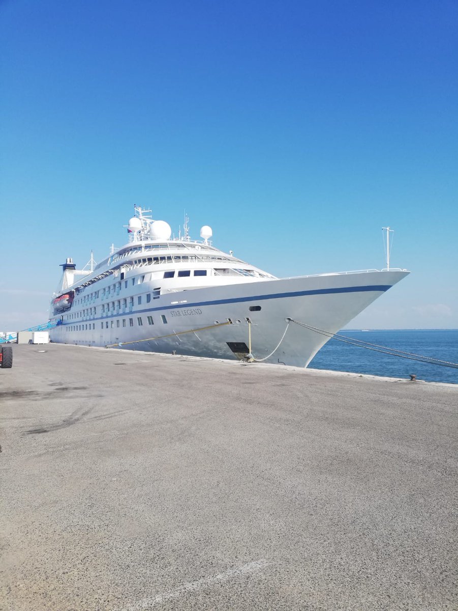 WindstarCruises's tweet photo. We are getting Star Legend ready for the $250 Million Star Plus Initiative. She is now docked in Lisbon, where our crew is moving furniture, unloading all food and beverage inventory, and completing pre-drydock technical work. #windstarcruises #windstarplus https://t.co/jzKfePGUUO
