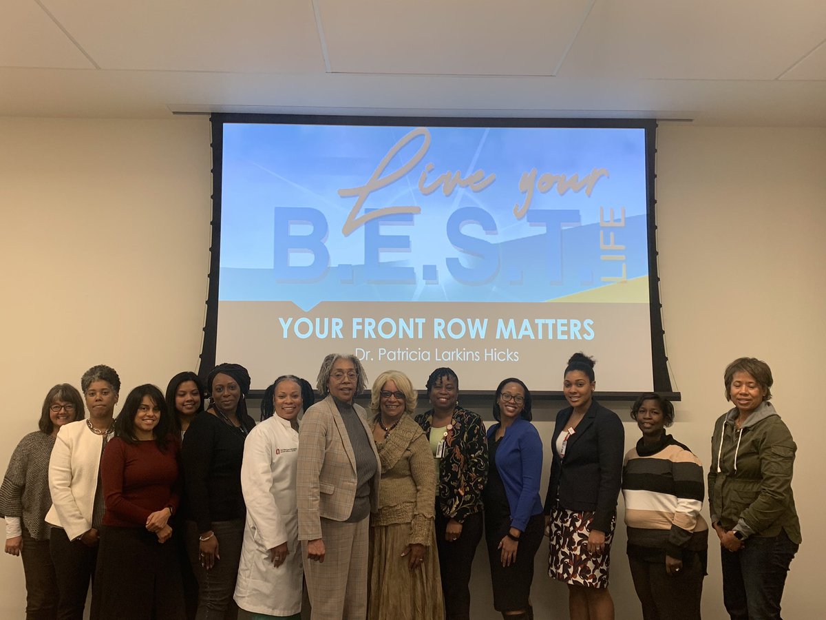 shelltalk4u's tweet image. Learning about the importance of having the right people in your “Front Row”, with Dr. Patricia Larkins Hicks. @WJD40 @OSUWexMed @WomensPlaceOSU