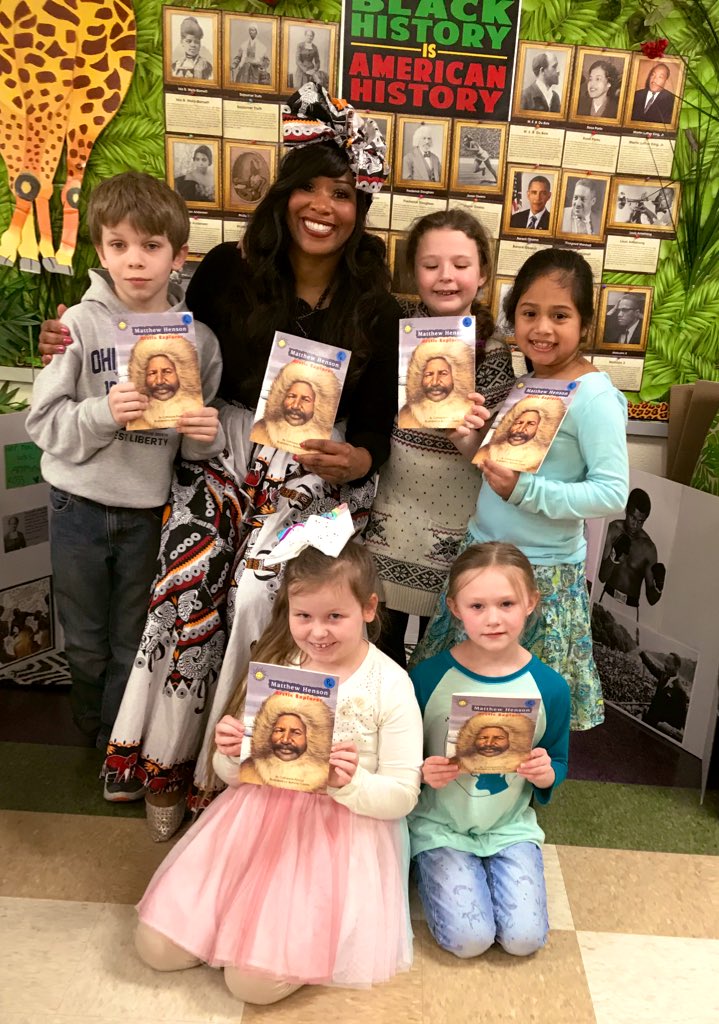 MillionAnedra's tweet photo. Introduced a new reading group book! 📚Matthew Henson famous explorer. 🌍🌏#Read2Lead #BossBooks https://t.co/0Y7PiufvbD