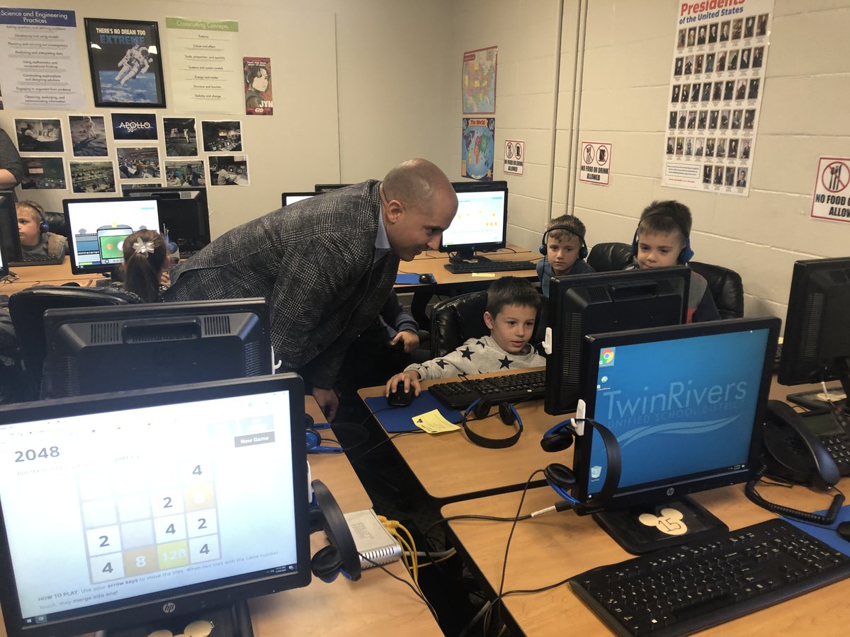 coaelementary's tweet photo. Today, COA had the pleasure of a visit from the CEO &amp; co-founder of @MathWhizz​, Mr. Richard Marett. He came to see how we utilize our #MathWhizz program &amp; how to make it even better for our students &amp; teachers! Thanks for the visit!
@GCC_Charters #IgnitePositiveChange #BeBrave https://t.co/mgP64RiLay