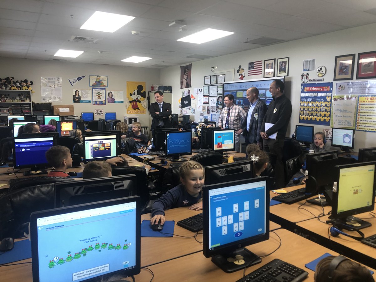 coaelementary's tweet photo. Today, COA had the pleasure of a visit from the CEO &amp; co-founder of @MathWhizz​, Mr. Richard Marett. He came to see how we utilize our #MathWhizz program &amp; how to make it even better for our students &amp; teachers! Thanks for the visit!
@GCC_Charters #IgnitePositiveChange #BeBrave https://t.co/mgP64RiLay