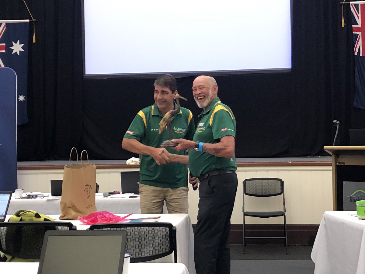 ♻️Cr Alan Wilson, Cook Shire Council said goodbye to LAWMAC, after 16 years as a councillor and 14 years on LAWMAC👍given an honorary lifetime membership and the bin chicken award👍passionate advocate for the CRS👍awesome contribution and leadership✅   <a href="/LGAQ/">Local Government Association of Queensland</a> <a href="/CookShire/">CooktownTNQ</a>