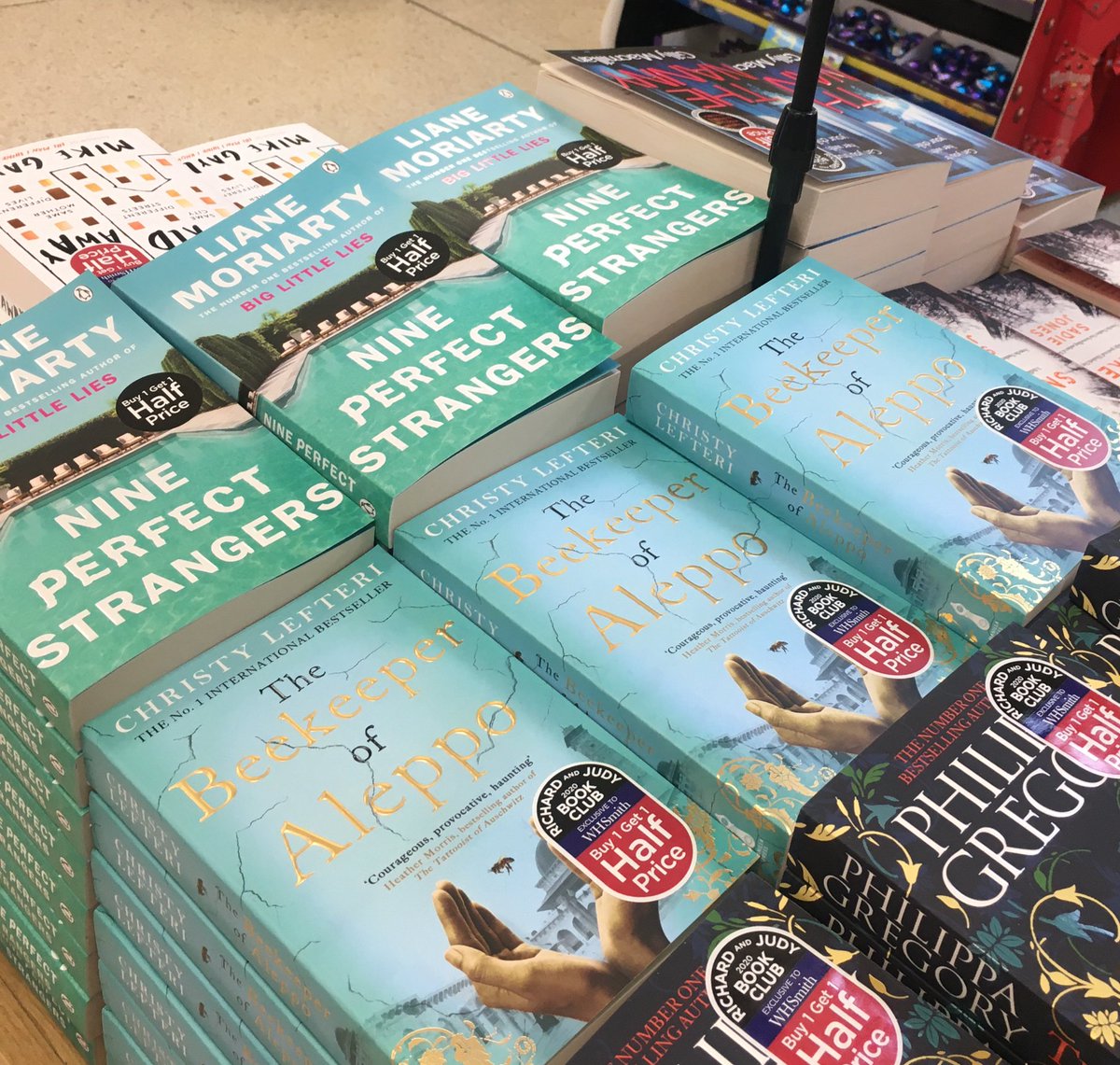 With my last breath of the day I share this rad display of @WHSmith  #WhSRJ title The Beekeeper of Aleppo. What a week. Look at this beauty. 😍